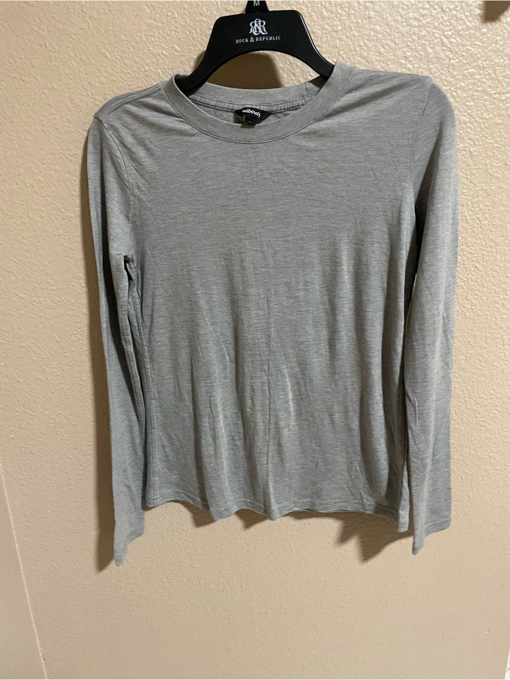 allbirds Long Sleeve Crewneck Shirt - Light Gray